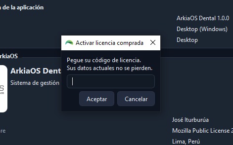 Activar licencia